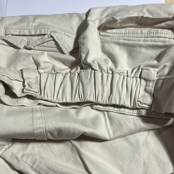 [S]BDG Cream Waist  Band Cuffed Cargo Pants - Picture 11 of 11
